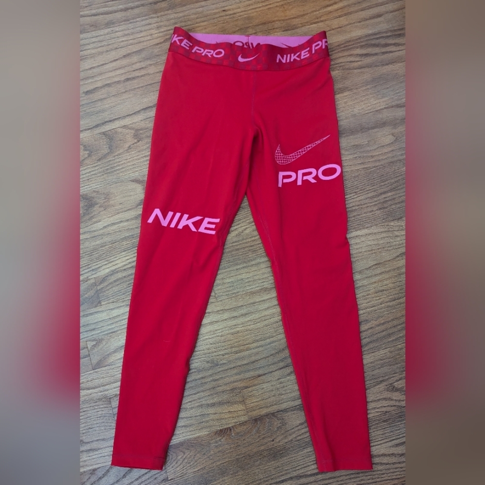 Nike Pro Red Leggings Women's Medium